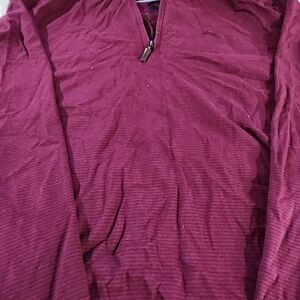 Tommy Bahama Burgundy Quarter-Zip Pullover
